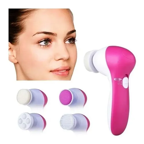 Cepillo Facial Masajeador Exfoliante Limpieza 5 En 1 A Pilas