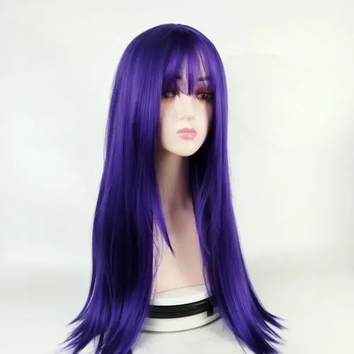 2026 Peluca De Baile De Encaje Larga Morada For Mujer
