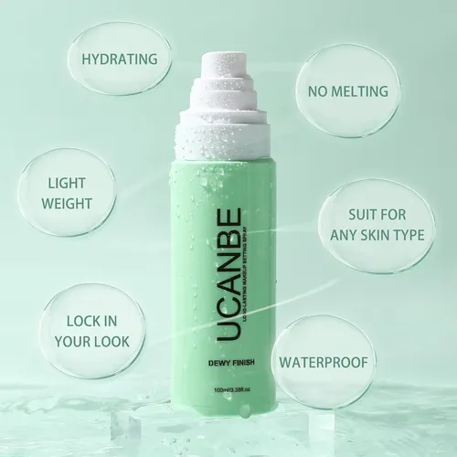 Spray Fijador De Maquillaje Ucanbe 100 Ml Brillante