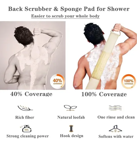 Esponja Exfoliante Natural Para Baño 5 Unidades