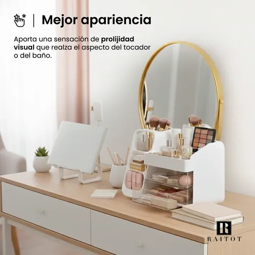 Organizador Maquillaje Acrilico Porta Cosmeticos Cajones