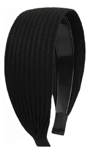 @nw Diadema Ancha De Punto, Aro De Pelo Grueso# Negro