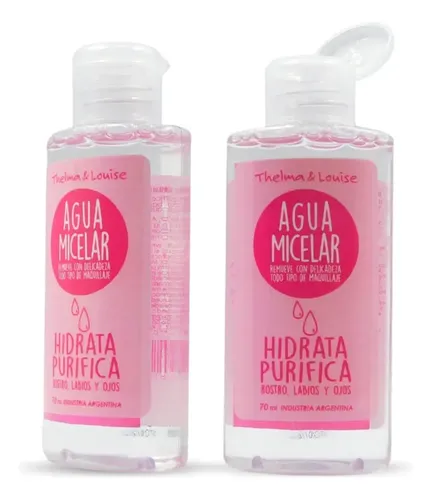 Kit X2 Agua Micelar Desmaquillante Pocket Thelma Y Louise
