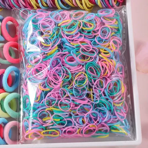 2155 Pcs Mini Ligas Pelo Bandas Elásticas Accesorios Cabello