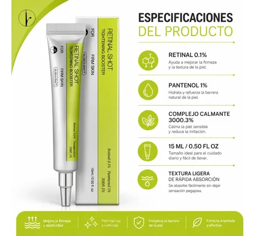 Retinal Shot Tightening Booster Para Piel Firme 15 Ml