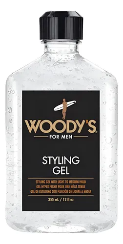 Gel De Peinado Woody’s Para Hombre, De Fijación Ligera A Med