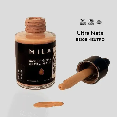 Base En Gotas Ultra Mate Mila Tono 01 – Beige Neutro