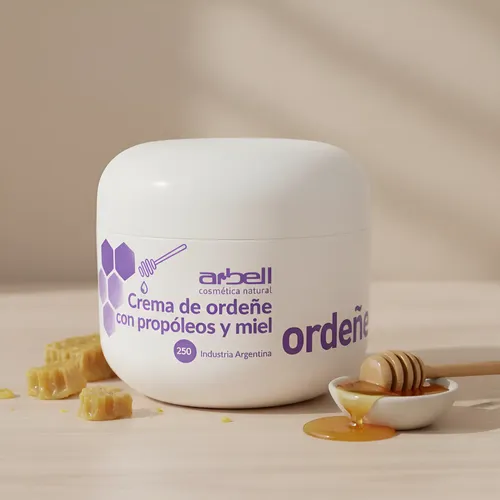Crema De Ordeñe Propóleo Miel 250 Grs. X2u. Natural Arbell