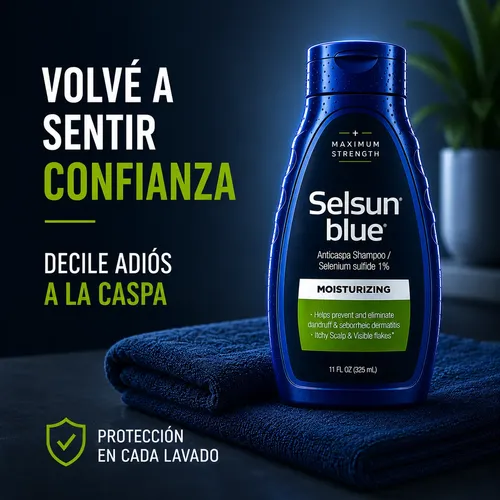Shampoo Selsun Blue Hidratante Anticaspa 325 Ml