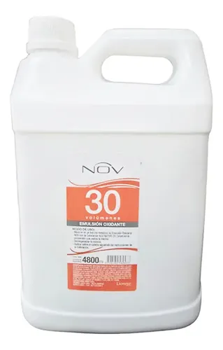 Agua Oxigenada Nov Oxidante Crema 30vol Bidón Por 4800ml X2