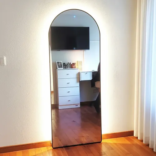 Espejo Curvo Luz Led Frio Y Cálido Touch/táctil 160×60