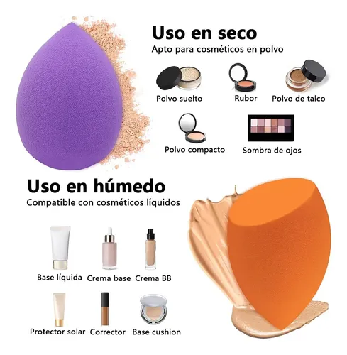 Juego De Esponjas De Maquillaje Multifuncionales De 16