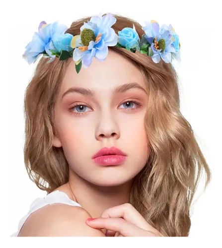 Diadema Floral Bohemia Para Mujer, Guirnalda Floral