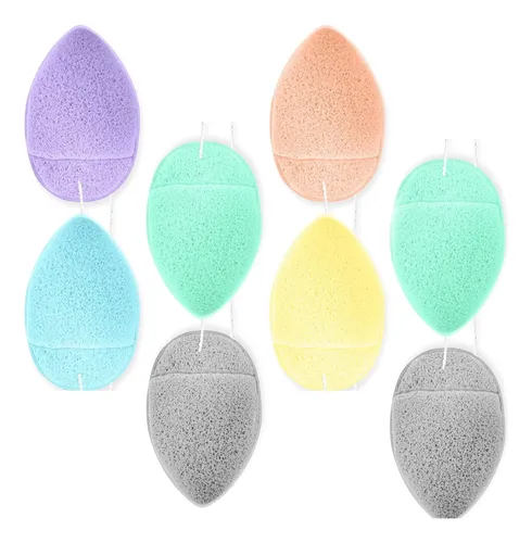Fokmuaex 8 Esponjas De Baño Konjac  Esponja Facial For Z