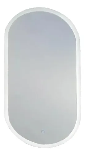 Aplique Espejo Luz Led Tactil Ovalado Vertical Baño N11