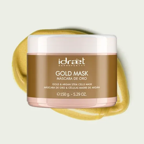 Mascara Facial Dorada Antiage Gold Mejora Arrugas Idraet