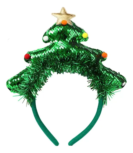 Diadema Navideña, Bonita Foto Decorativa Con Lentejuelas, Ár