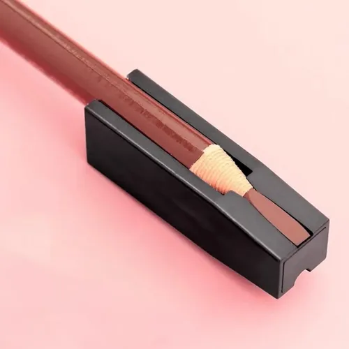 2 Sacapuntas Para Cejas Forma Pico De Pato, 2 Piezas Negras