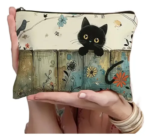 F Bolsa De Maquillaje Floral For Mujer De Gran Capacidad F