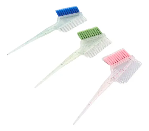 3 Brochas Para Teñir El Cabello De Doble Cara: Resaltador De