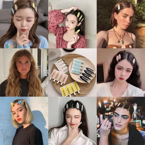 Horquillas De Cabello Sin Costuras, 30 Unidades, Varios Colo