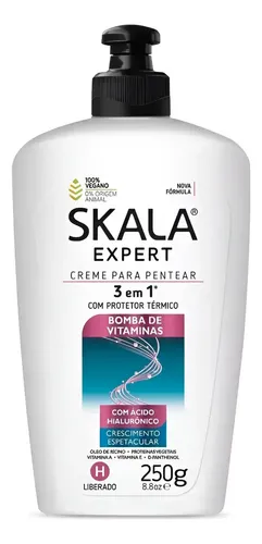 Skala Bomba Vitaminas Crema Peinar Protector Termico Vegano