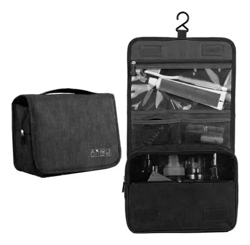 Portacosmeticos Neceser Organizador Viaje Maquillaje Estuche Color Negro