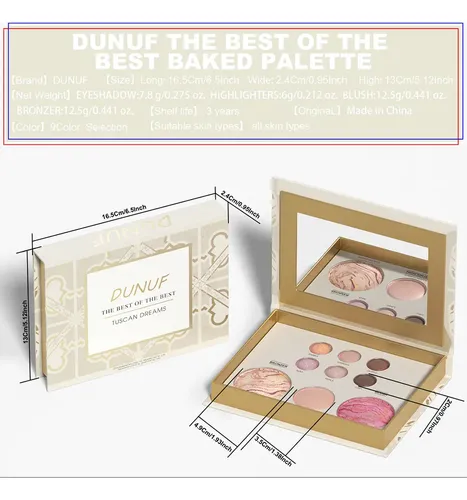 Paleta De Maquillaje Dunuf Contour Eyeshadow Blush Highlight
