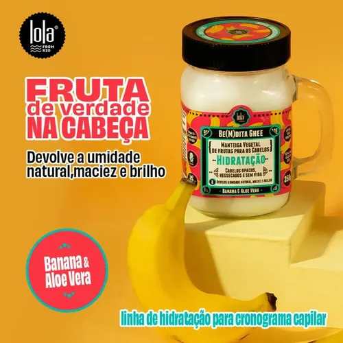 Máscara Capilar Bemdita Ghee Hidratante Banana 350ML