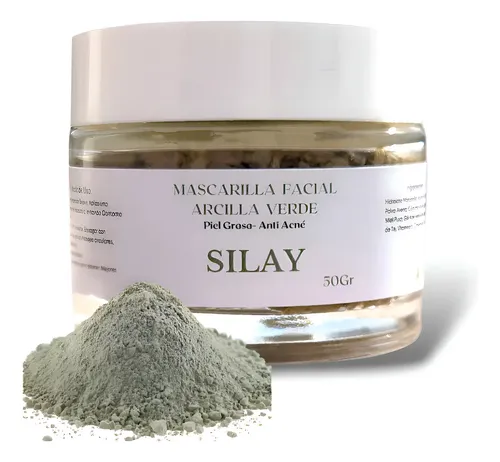 Mascarilla Arcilla Verde Silay Puntos Negros Acné Natural