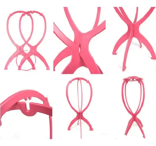 Soporte Para Peluca Plastico Plegable Liviano Cabeza