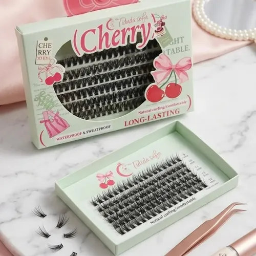 Pestañas Postizas Mix Ramillete Cherry 3d Rizado Natural