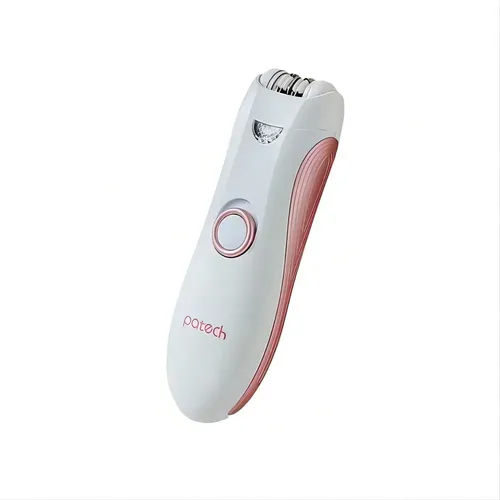 Depiladora Eléctrica Corporal Patech Pilas Vello Raiz Color Rosa Claro