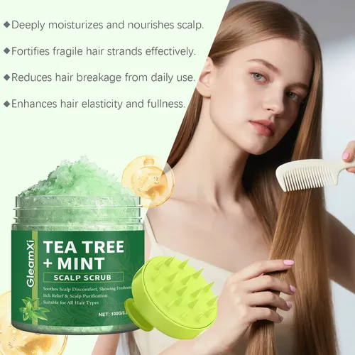 Exfoliante Para El Cuero Cabelludo Con Masajeador