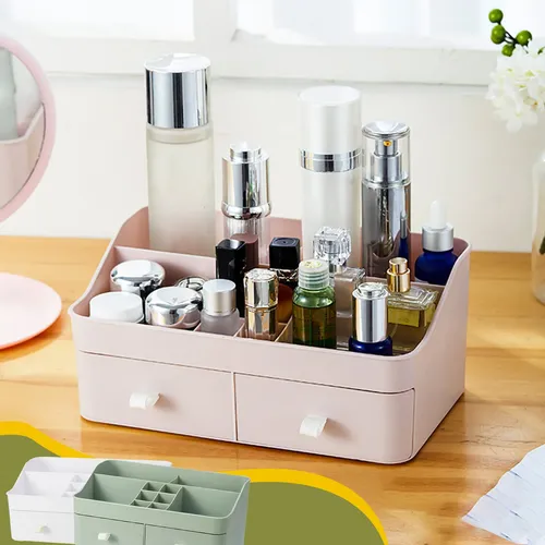 Organizador Cajones Amplio Joyas Cosméticos D Rosa
