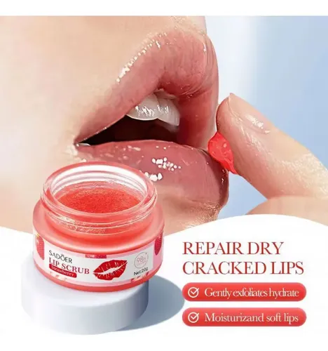Exfoliante Labial Lip Scrub Frutilla Iluminador 20g Sadoer