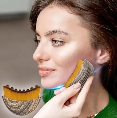 Pack De 2 Cepillos De Masaje Linfático Para Contorno Facial