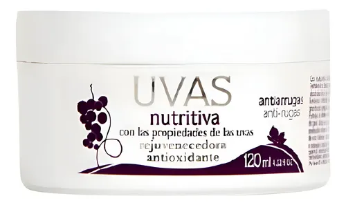 Crema Nutritiva Antiarrugas 120ml Uvas
