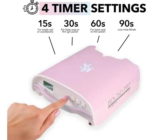Lámpara Uv Led Kiara Sky Para Uñas (rosado)