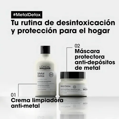 Shampoo L’Oréal Professionnel Metal Detox Shampoo L’oréal Professionnel Metal Detox en botella de 300mL de 300g por 1 unidad