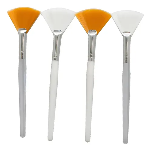 Rw 4 Cepillos Faciales Para Máscara Abanico Aplicador