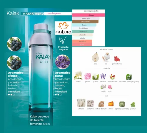 Kaiak Aero Eau De Toilette Femenino 100ml Natura Vegano