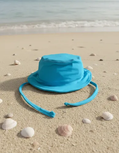 Gorro Infantil Tela Malla Bebe Niño Piluso Con Protección Uv Color Turquesa Talle 4