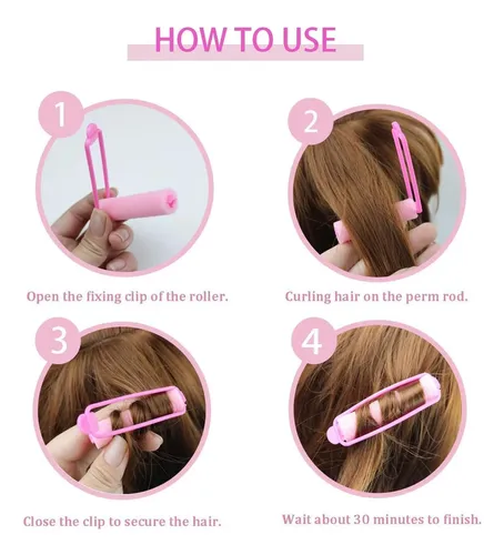 Juego De 42 Rulos Para El Cabello, Rizos Para Dormir