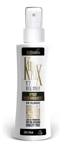 Kit Desenredante Sin Enjuague Keraplex Bellissima 145ml X3