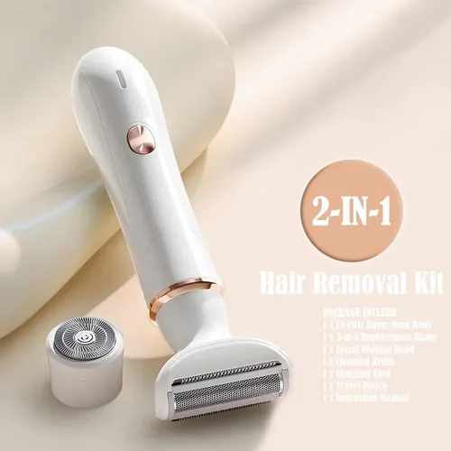 Maquinilla De Afeitar Eléctrica Beautisilk 2 En 1, Depilador