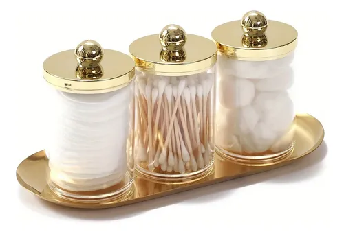 Set 2/3pcs Organizador Acrílico Para Hisopos Baño