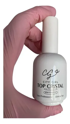 Top Cristal City Girl Formula Uv/led Tamaño Xxl 30ml Transparente
