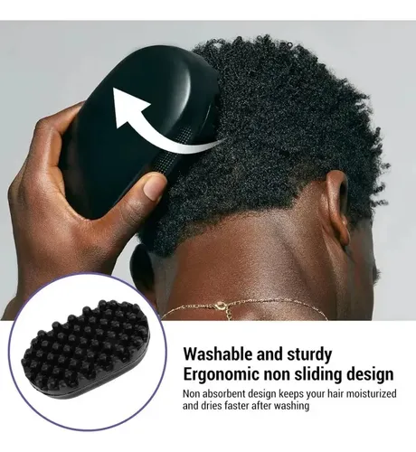 Pincel De Peinado Curl Sponge Hair Twist Sponge, Negro