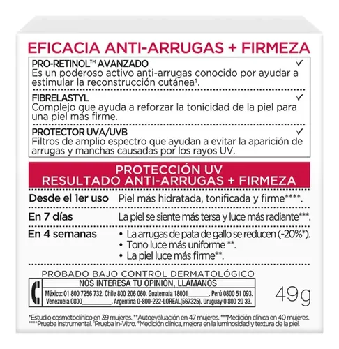 Crema Facial L’oréal Paris Revitalift Día 30fps 50ml Normal